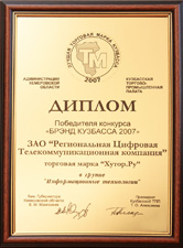 Победитель конкурса Брэнд Кузбасса 2007